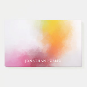 Abstract Blue Purple Green Red Orange Yellow Post-it Notes