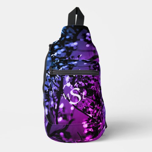 Abstract BluePurple  Sling Bag