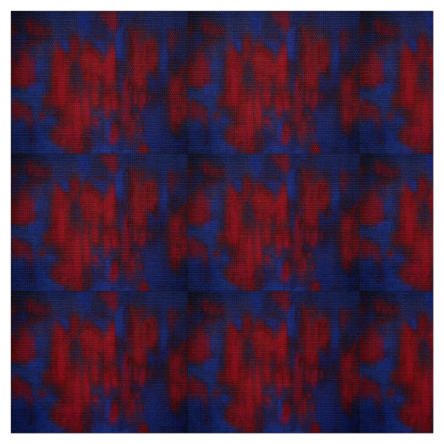 Abstract Blue/Red Fabric (Swatch)