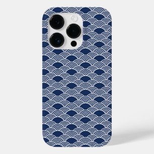 abstract blue sea waves in Chinese style Case-Mate iPhone 14 Pro Case