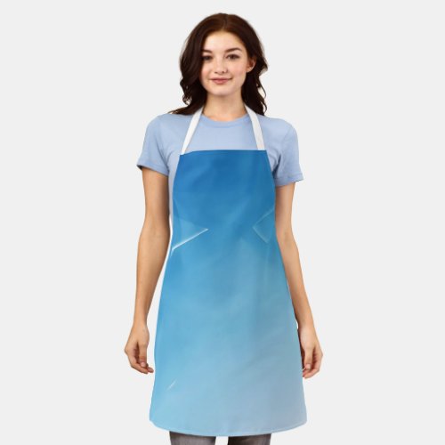 Abstract Blue Serenity Apron