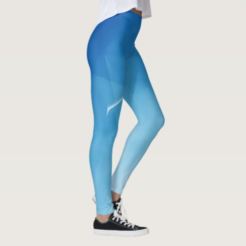 Abstract Blue Serenity Leggings