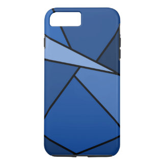 Abstract Blue Shapes iPhone 8/7 Plus Tough Case