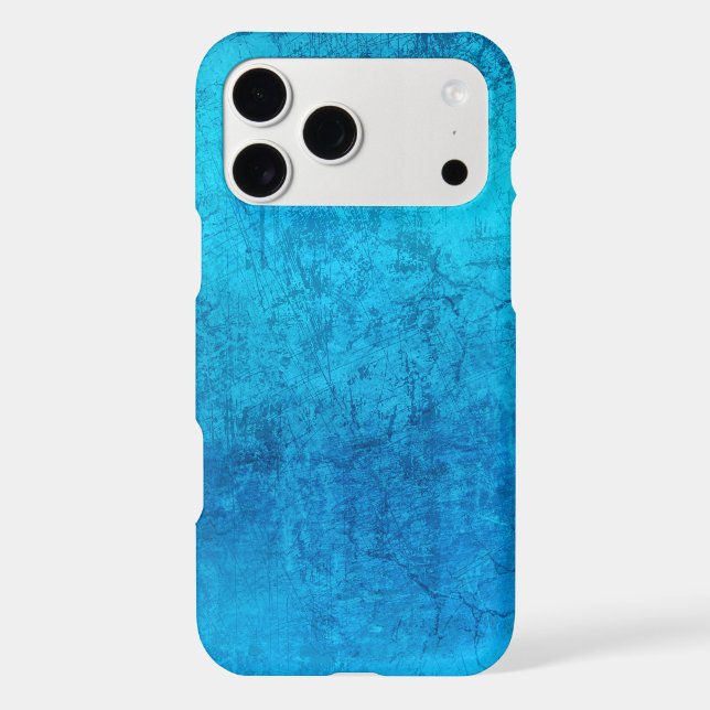 Abstract blue solid color design iphone case (Back)