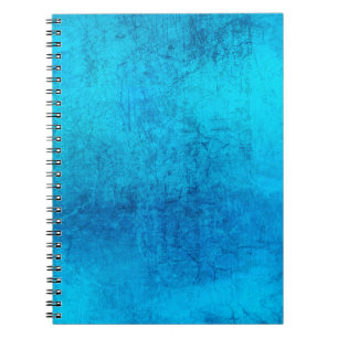 Abstract blue solid color design notebook