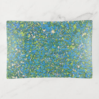 Abstract Blue Splatter for Art Enthusiasts Mod  Trinket Tray