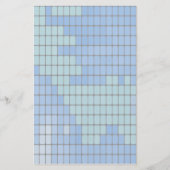 Abstract Blue Square Pattern (Front)