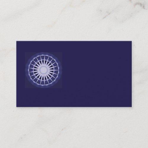 abstract blue starburst business card