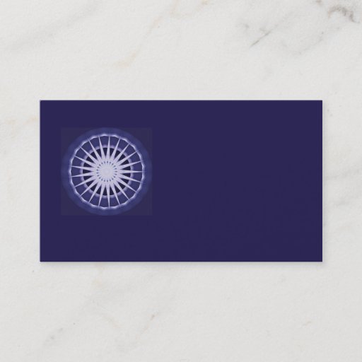 Customizable abstract blue starburst business card