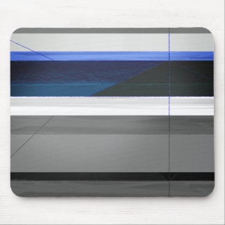 Abstract Blue stripes Mouse Pad