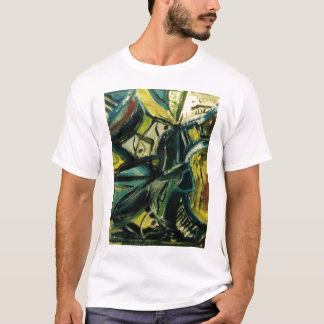 Abstract Blue T-Shirt
