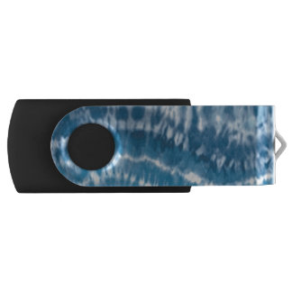 Abstract Blue Tie Dye USB Flash Drive