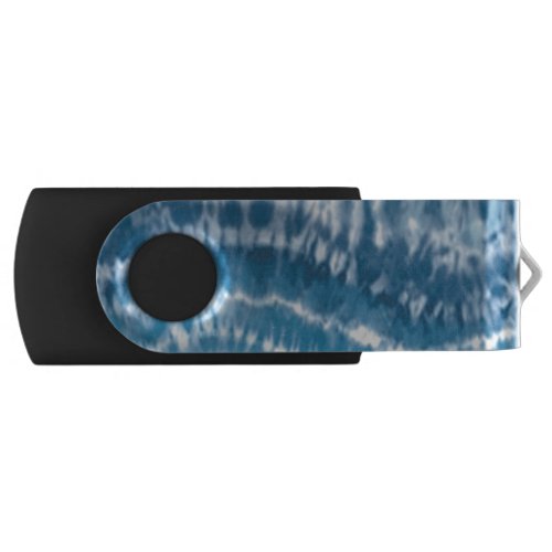 Abstract Blue Tie Dye USB Flash Drive