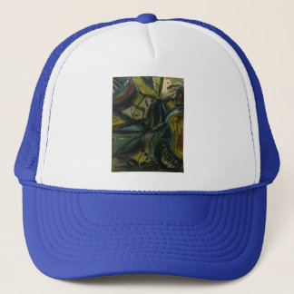 Abstract Blue Trucker Hat