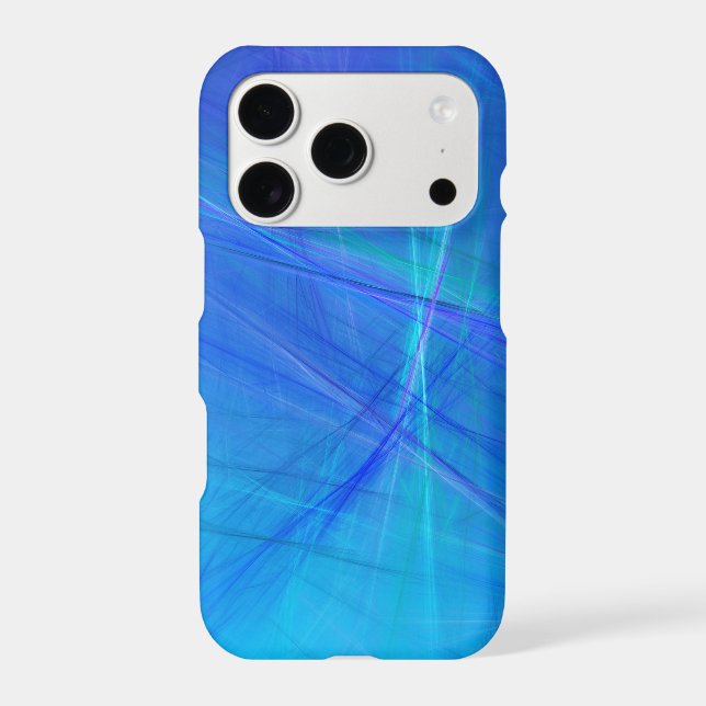Abstract Blue Turquoise Gradient Iphone Case (Back)