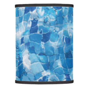 Abstract Blue Water Surface Lamp Shade