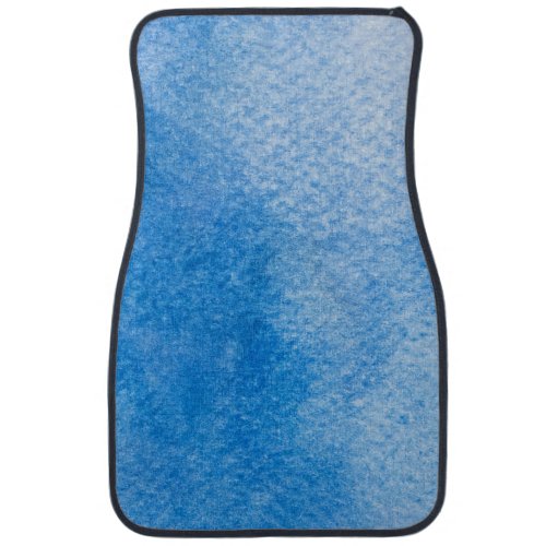 Abstract Blue Watercolor Background Handmade Back Car Floor Mat