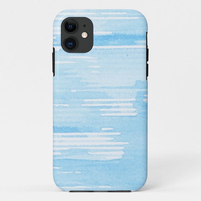 Abstract blue watercolor background, texture. Case-Mate iPhone case (Back)