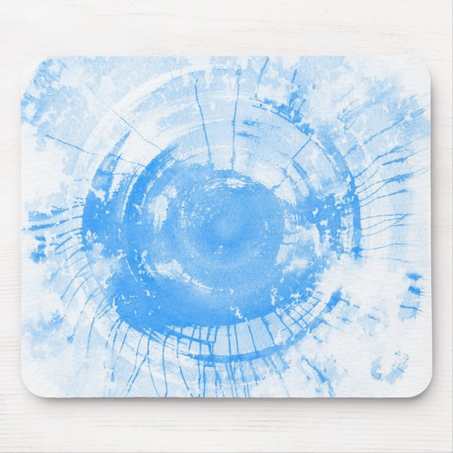 Abstract blue watercolor background, texture. mouse pad (Front)