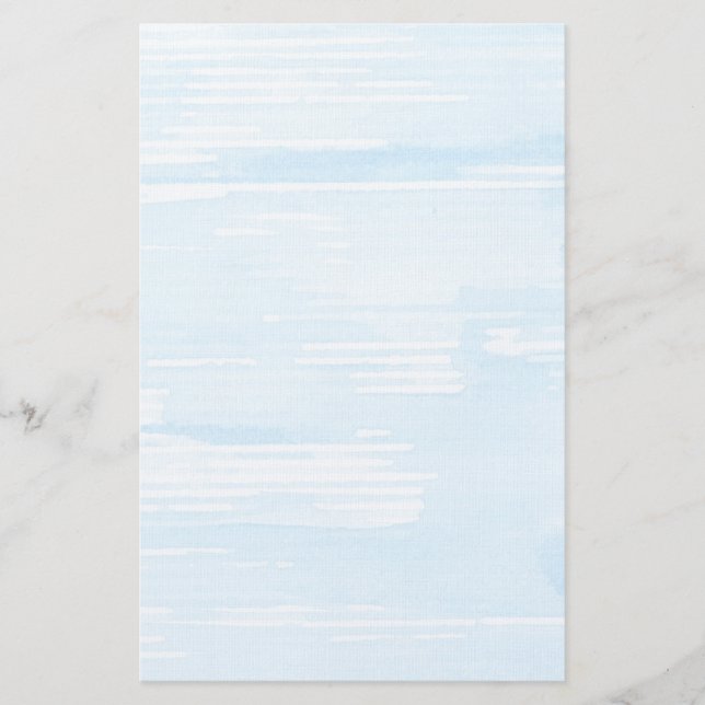 Abstract blue watercolor background, texture. stationery (Front)