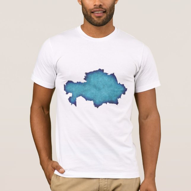 Abstract Blue Watercolor Men’s T-Shirt (Front)