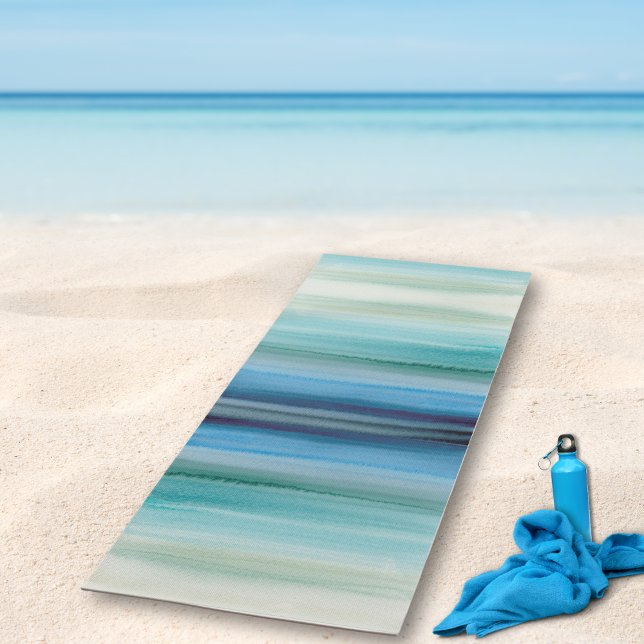 Abstract Blue Watercolor  Yoga Mat (Creator Uploaded)