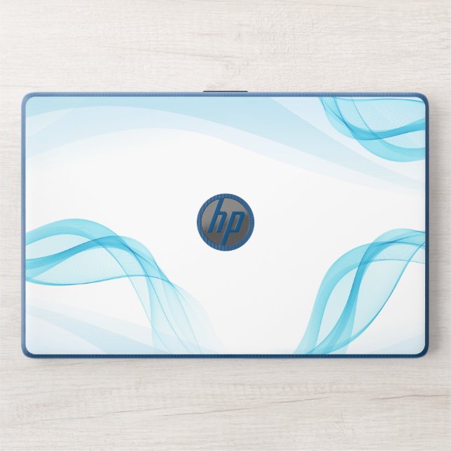 Abstract Blue Wave,HP Notebook 15-dw0091nr HP Laptop Skin (Front)