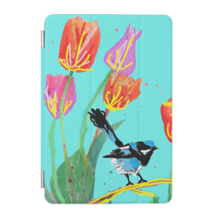 Abstract Blue Wren Australian Bird Birds iPad Mini Cover