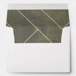 Abstract Blueprint with Geometric Shapes Envelope