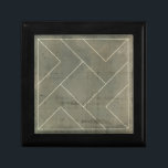 Abstract Blueprint with Geometric Shapes Jewelry Box<br><div class="desc">Triangles,  squares and L-blocks. Oh my! This pattern was created by Vision Studio as an abstract geometric blueprint. What is it a blueprint for? Purchase the piece and have your friends over to discuss!</div>