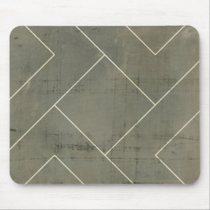 Abstract Blueprint with Geometric Shapes Mouse Pad