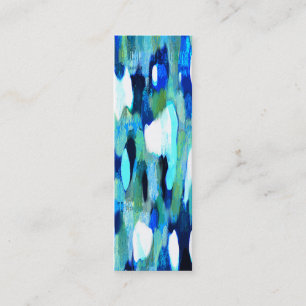 Abstract Blues Business Card Bookmarks