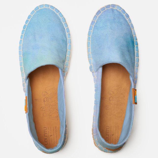 Abstract Blues Espadrilles (Front)