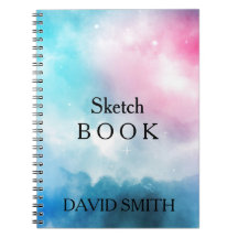 Abstract Bluesky WaterColor Notebook