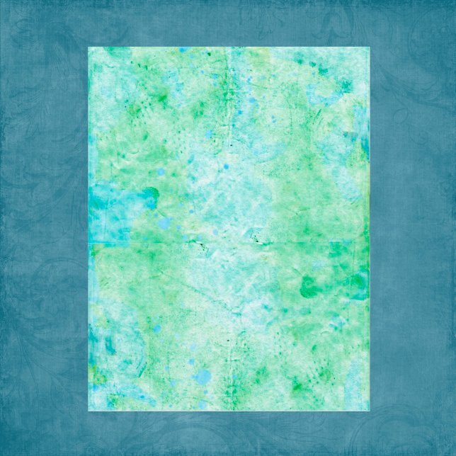 Abstract Bluish Green Scrapbook Paper (Creator Uploaded)