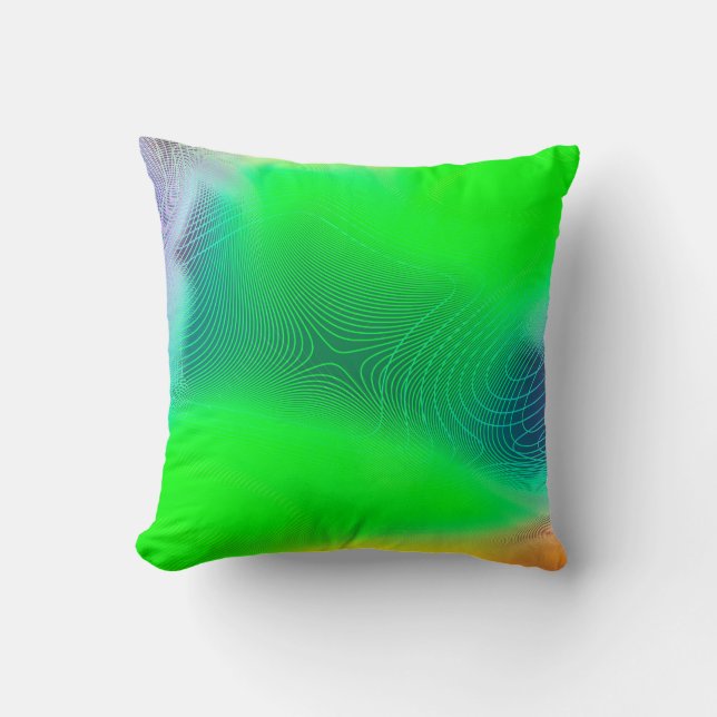 abstract blur background. multicolor effect patter throw pillow (Front)