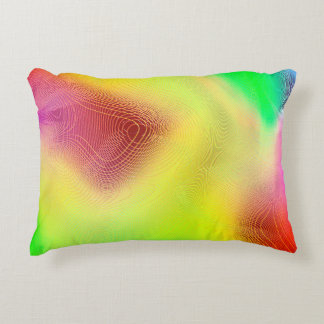 abstract blur background. multicolored graphic pat accent pillow