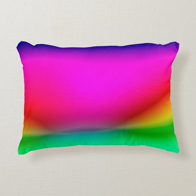 abstract blur lights background, colorful pattern  accent pillow (Front)