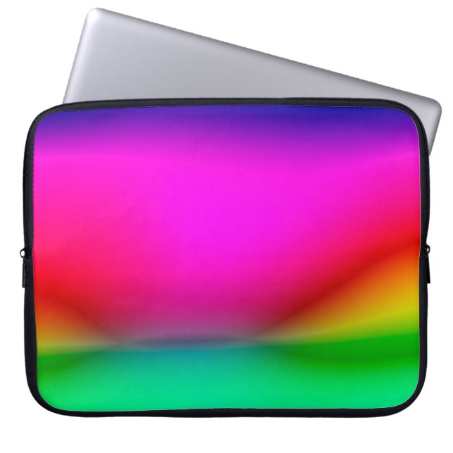 abstract blur lights background, colorful pattern  laptop sleeve (Front)