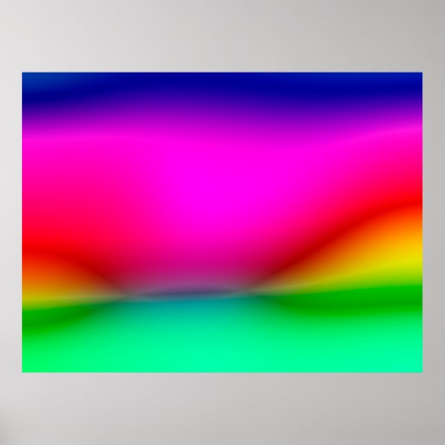 abstract blur lights background, colorful pattern  poster (Front)