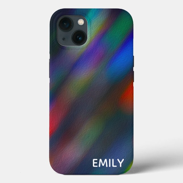 Abstract Blur With Name Case-Mate iPhone Case (Back)