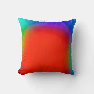 abstract blurred background, colorful vintage patt throw pillow