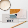 Abstract Blush Pink Teracotta Gold Social Media Business Card
