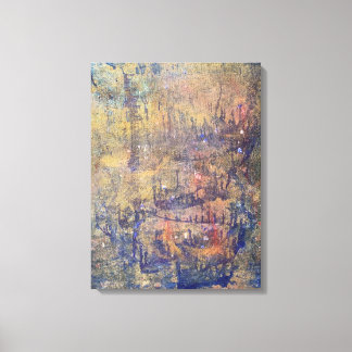Abstract: Boats in the Storm by doria d Canvas Print