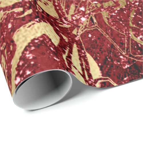 Abstract Body Nature Cells Candy Burgundy Red Ruby Wrapping Paper
