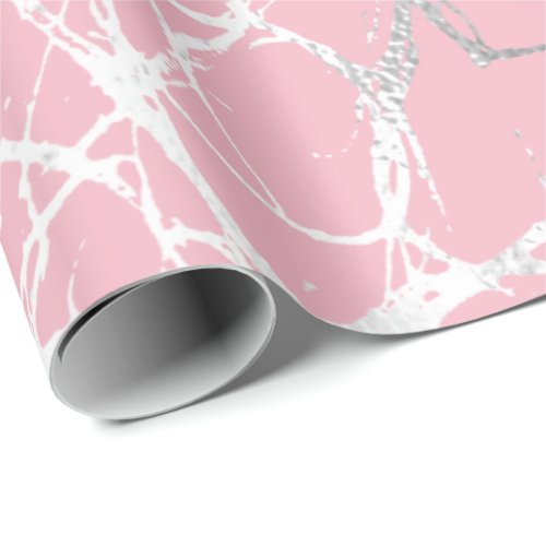 Abstract Body Nature Cells Gray Grey Anatomy Pink Wrapping Paper