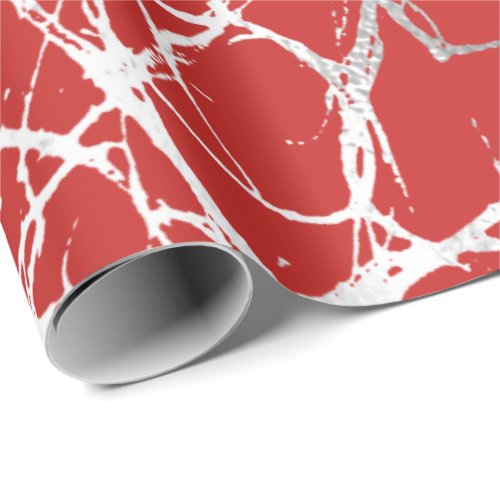 Abstract Body Nature Cells Gray Grey Anatomy red Wrapping Paper