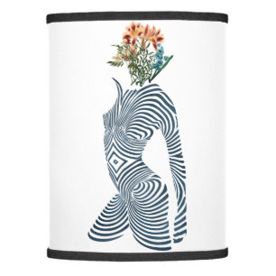 Abstract Body Shape Flowers Lamp Shade