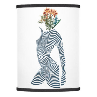 Abstract Body Shape Flowers Lamp Shade