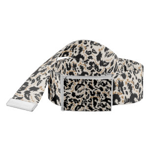 Abstract Bohemian African Leopard Pattern Belt